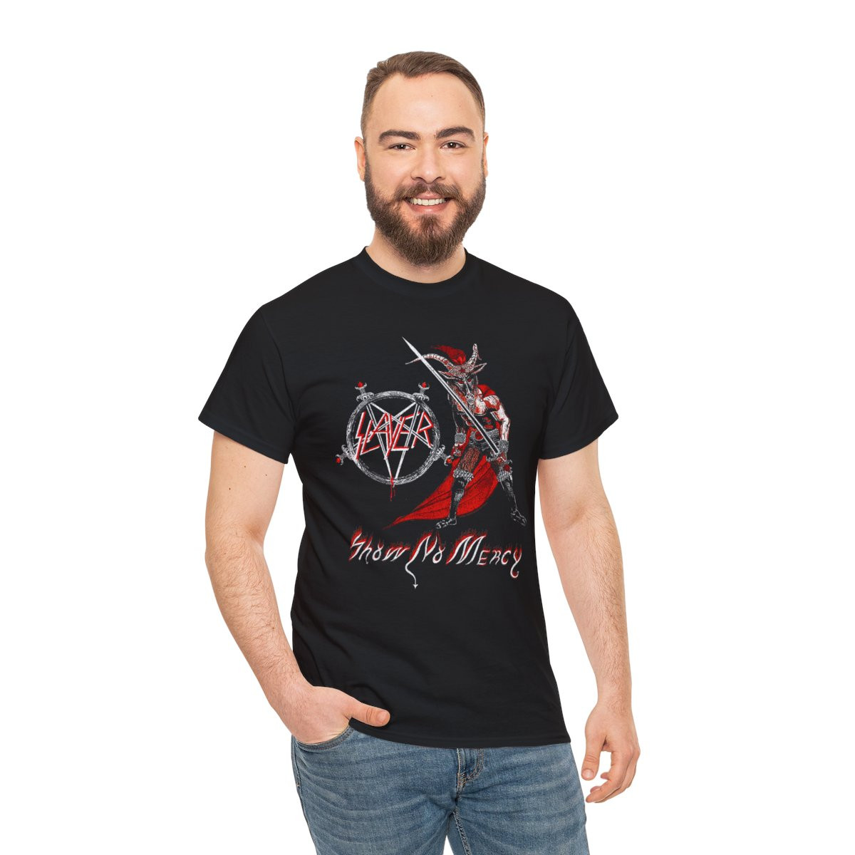 Slayer Show No Mercy Beast Cover unisex Short Sleeve Tee