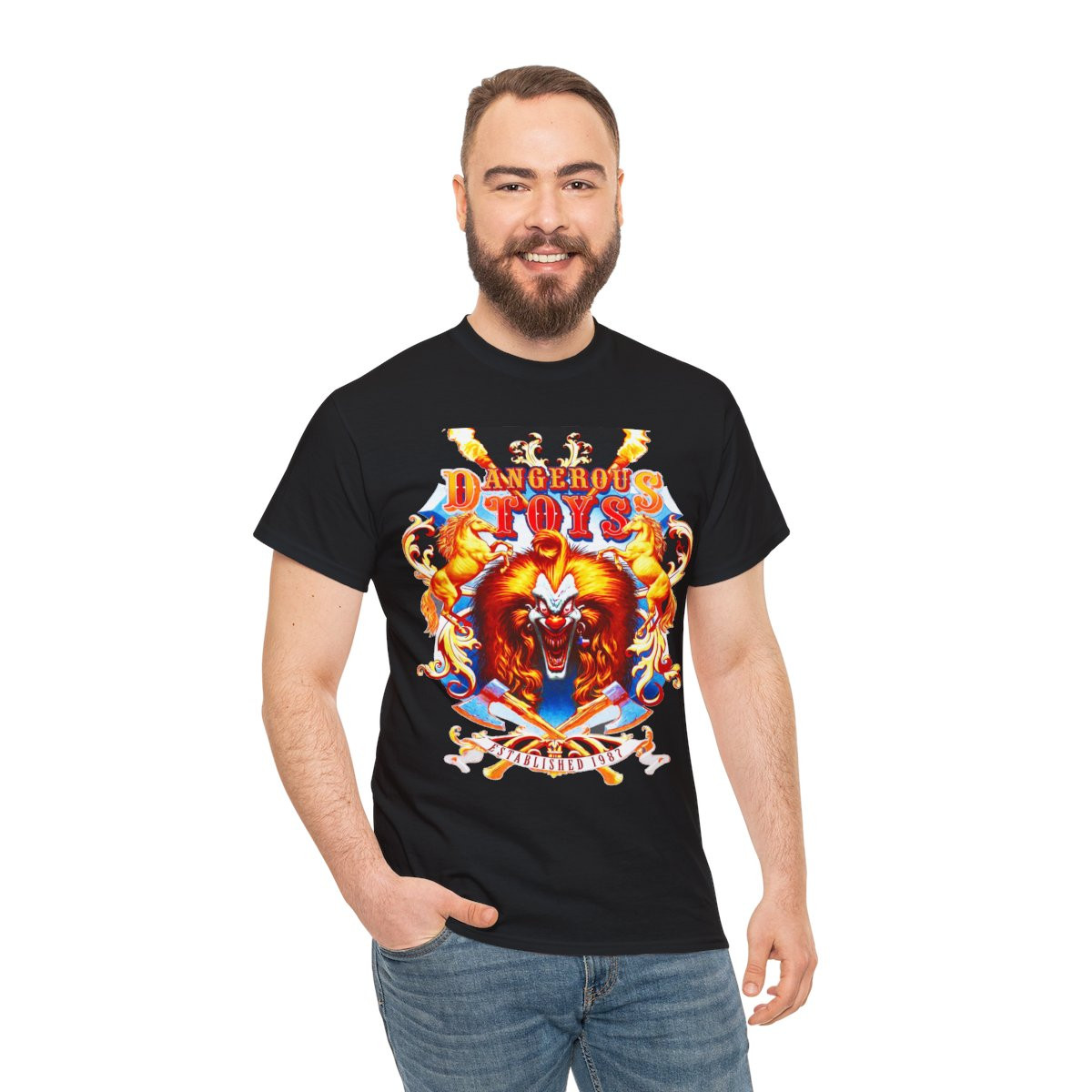Dangerous Toys Clown unisex Short Sleeve Tee