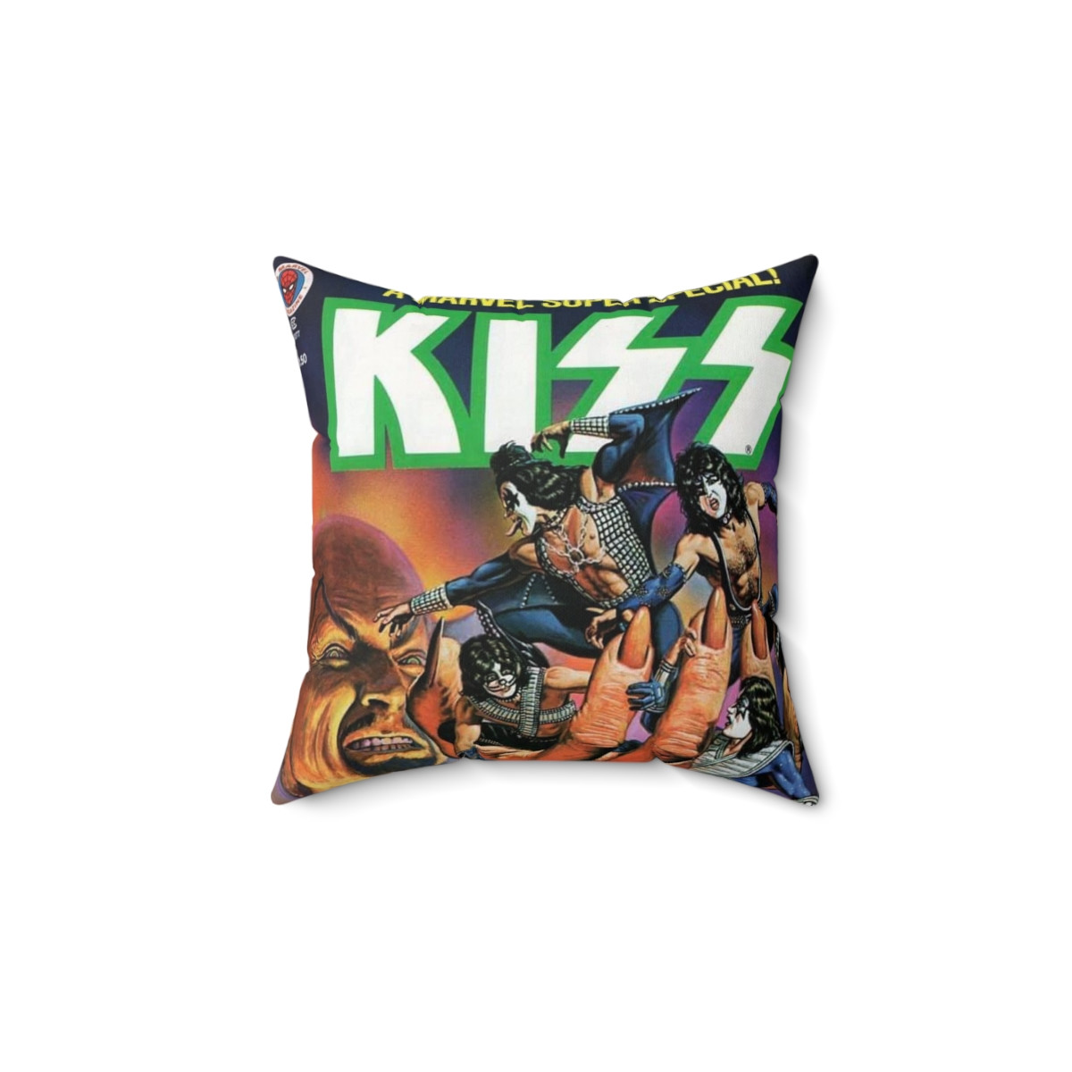 KISS COMICS 2 Spun Polyester Square Pillow