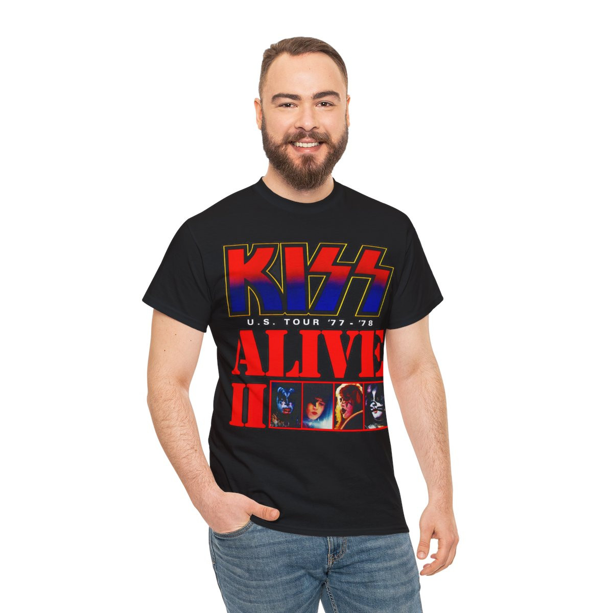 KISS Alive 2 u.s.Tour '77-'78 unisex Short Sleeve Tee
