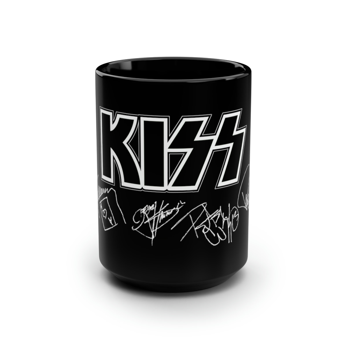 KISS Autographs Black Mug 15oz 