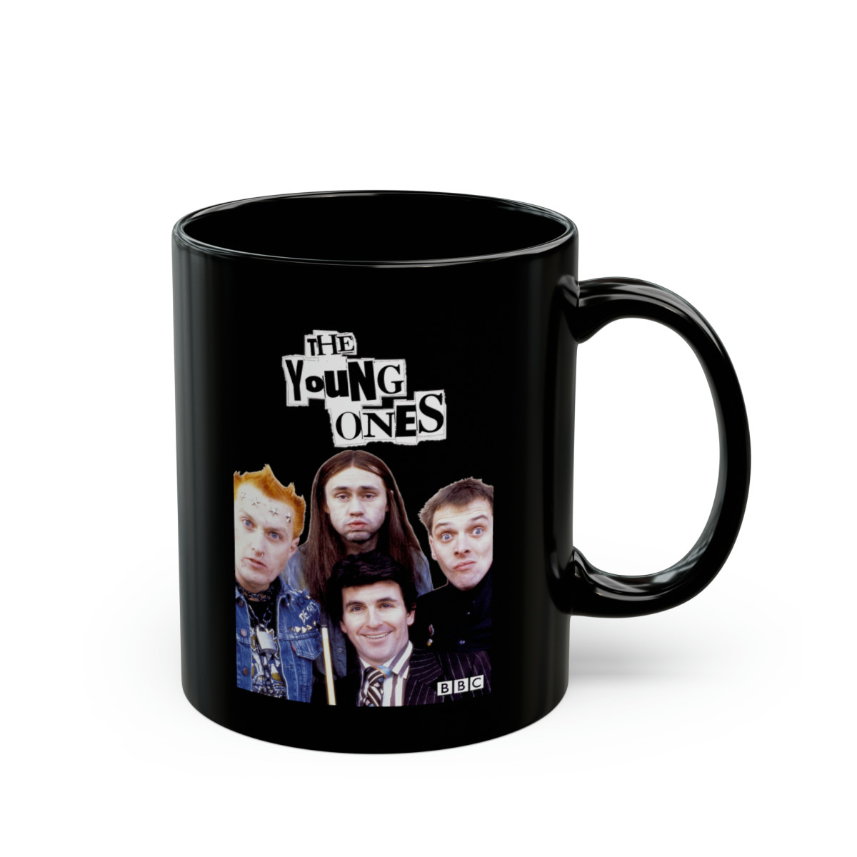 The Young Ones Black mug 11oz