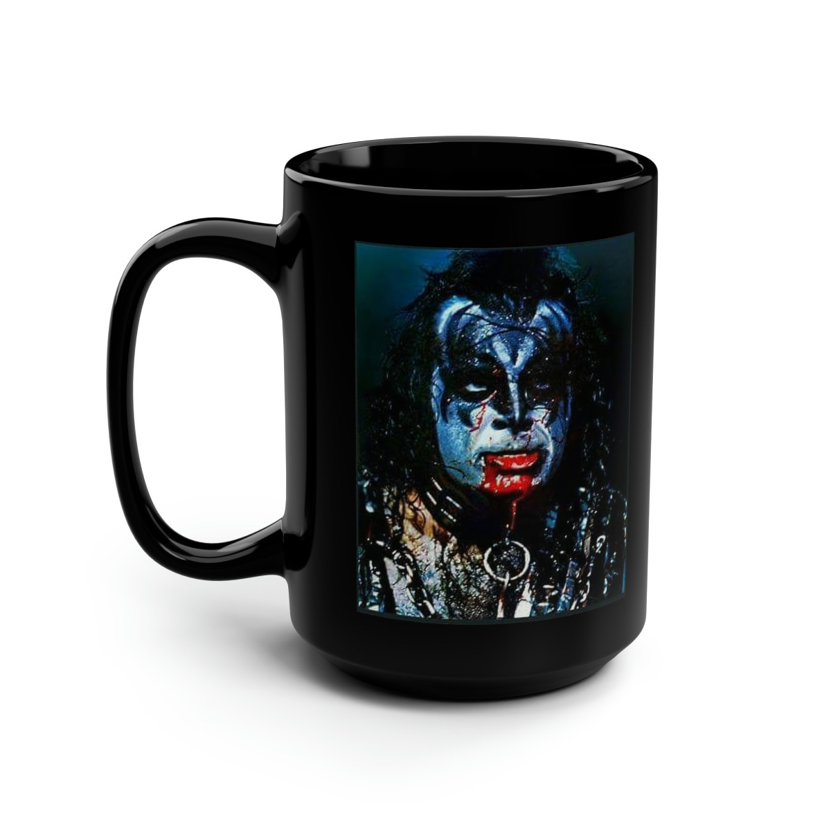 KISS Gene ALIVE 2 Black Mug 15oz