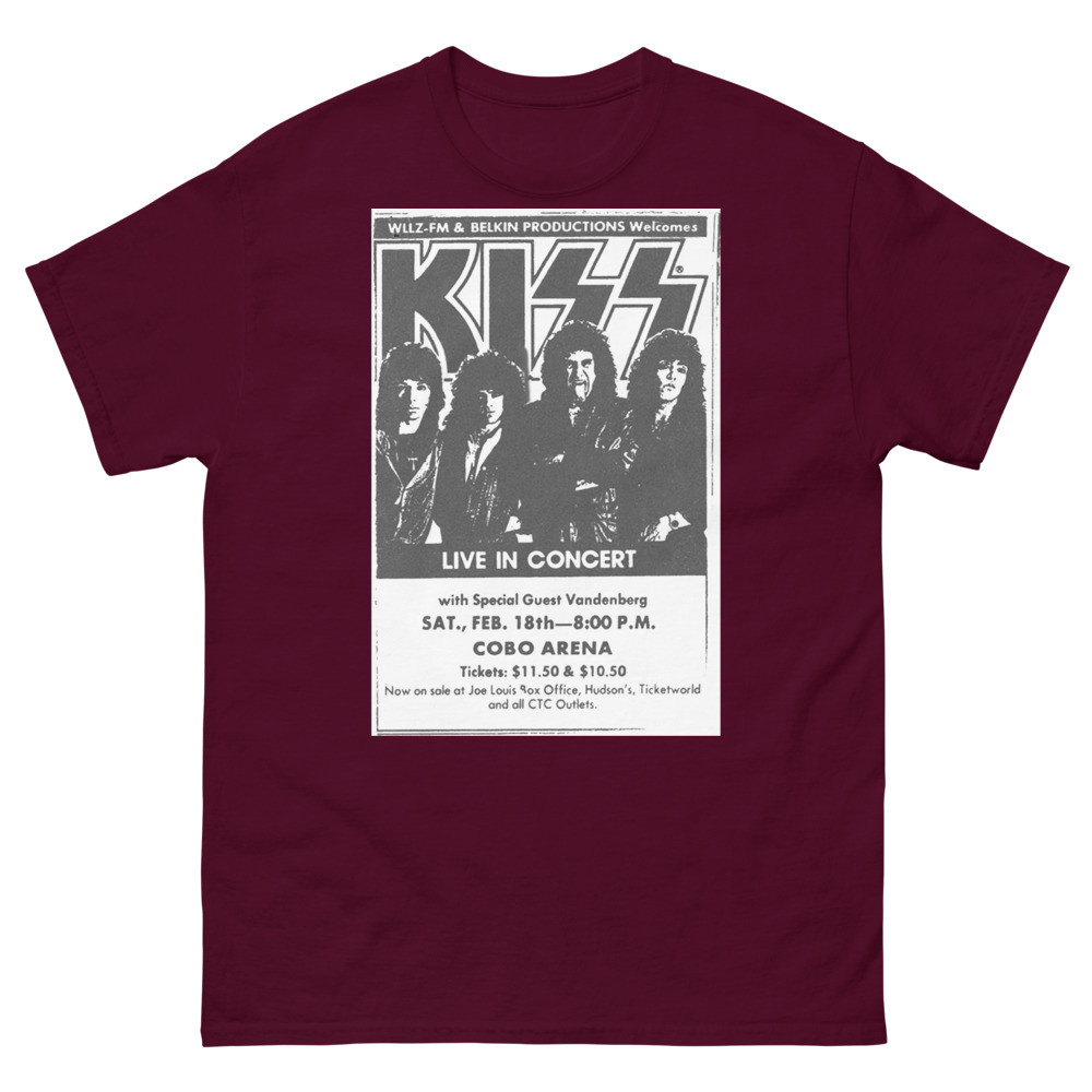 Kiss Concert advert 1984 Unisex classic tee