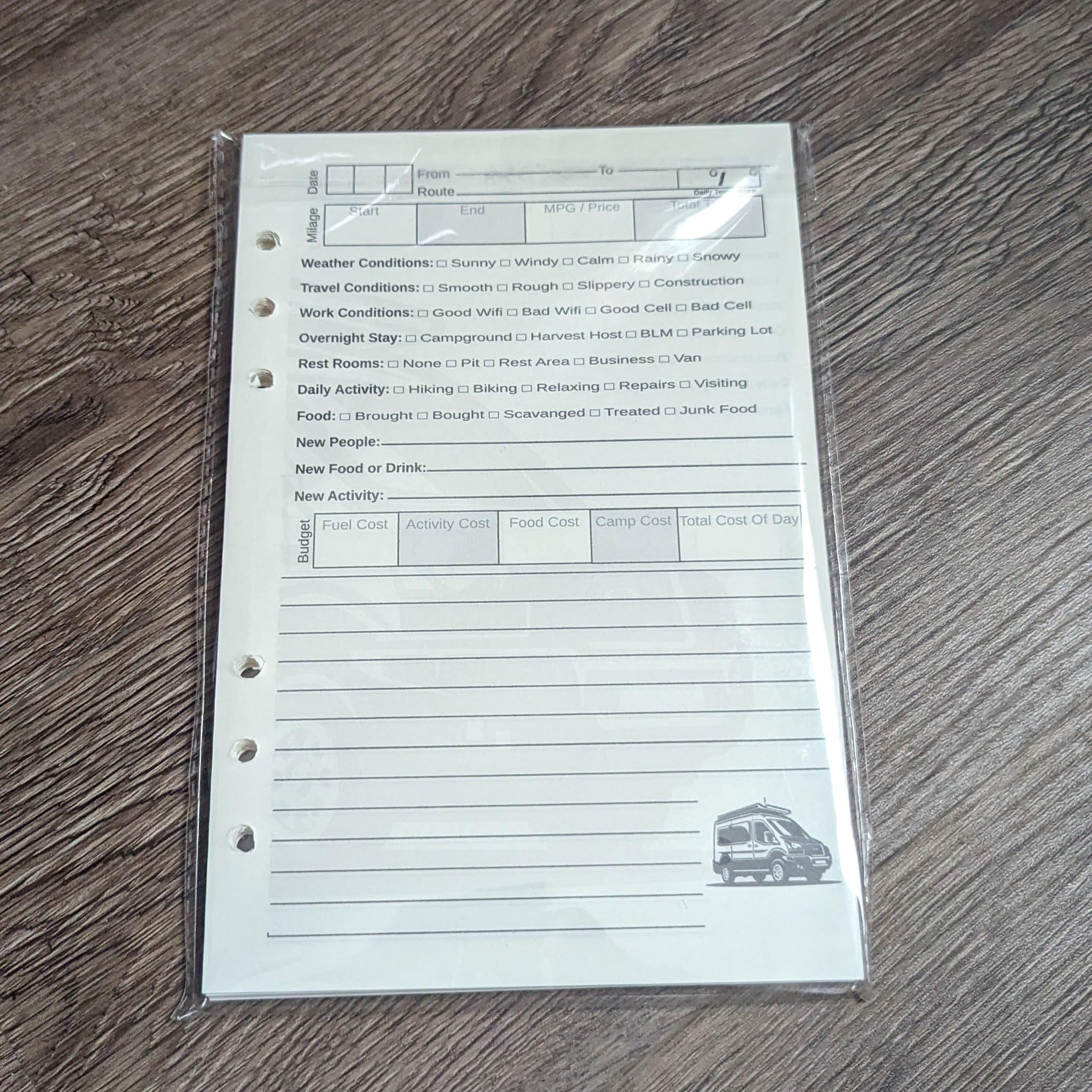 90 Day Journal Page Refills