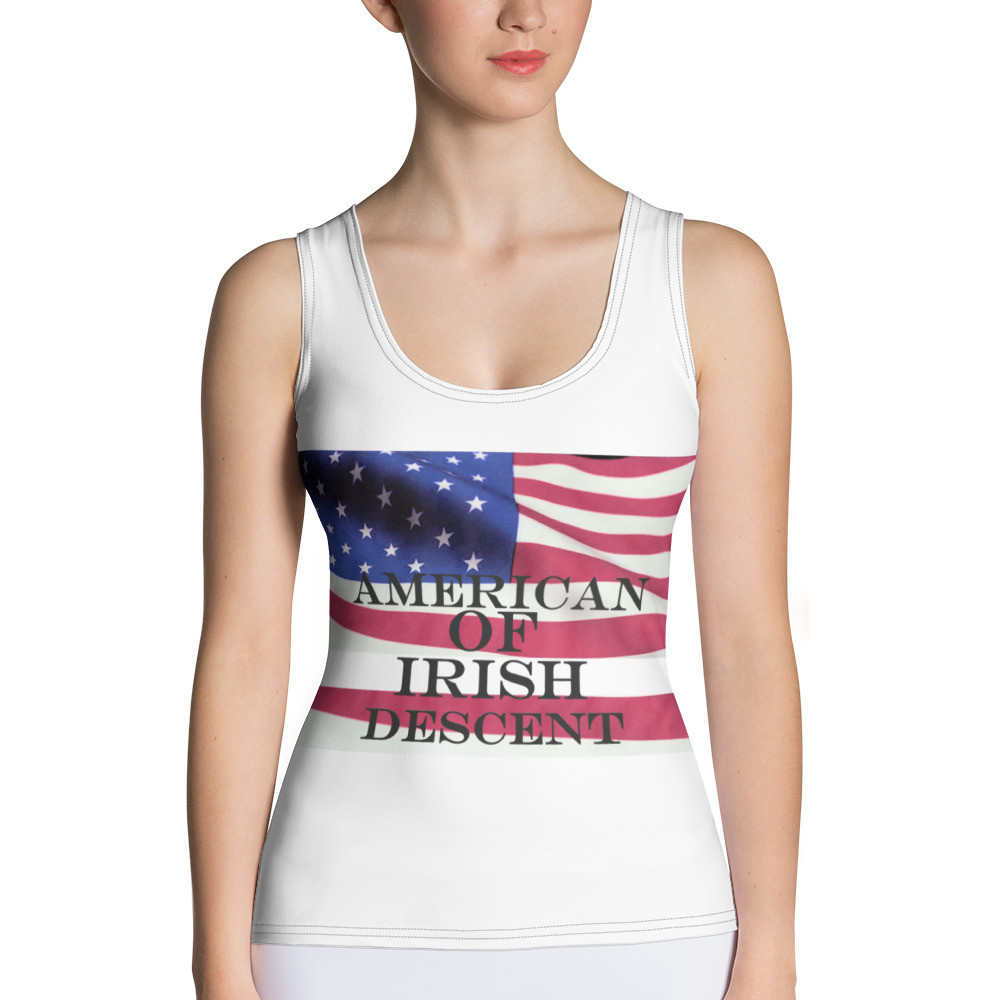 American of Irish Descent Sublimation Cut & Sew Tank Top