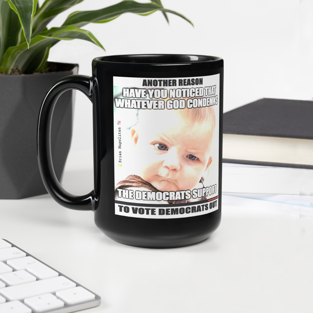REason to vote Dems out Black Glossy Mug
