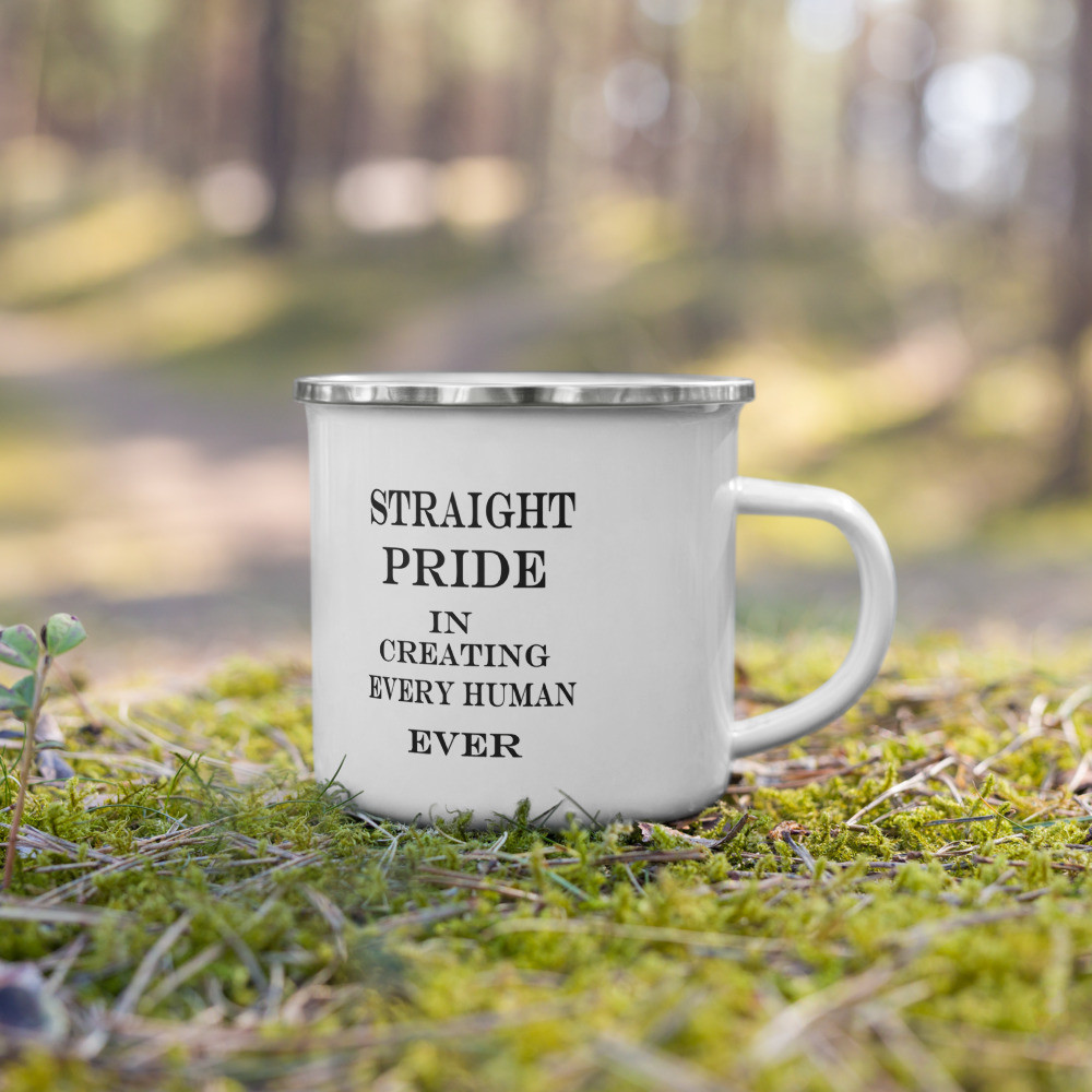 Straight Pride Enamel Mug