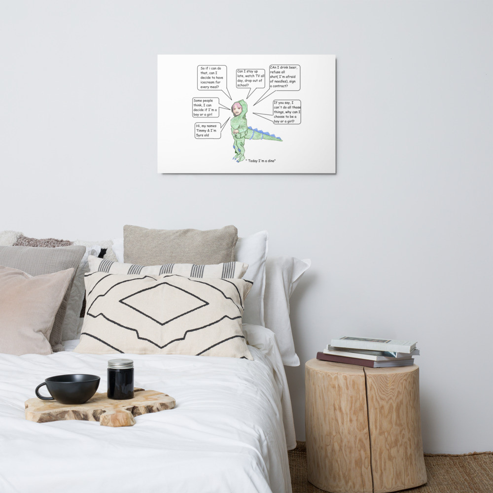 children aren't in charge Metal prints