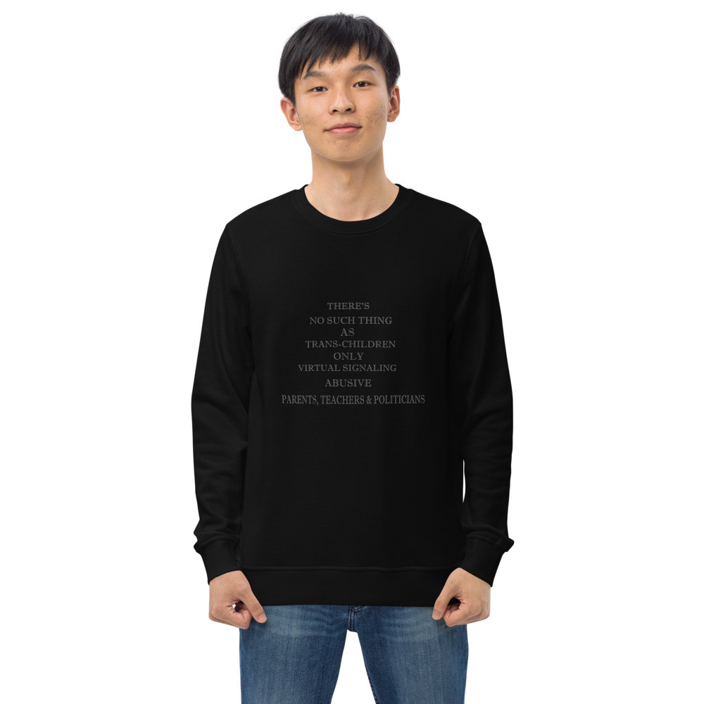 No trans Kids Unisex organic sweatshirt