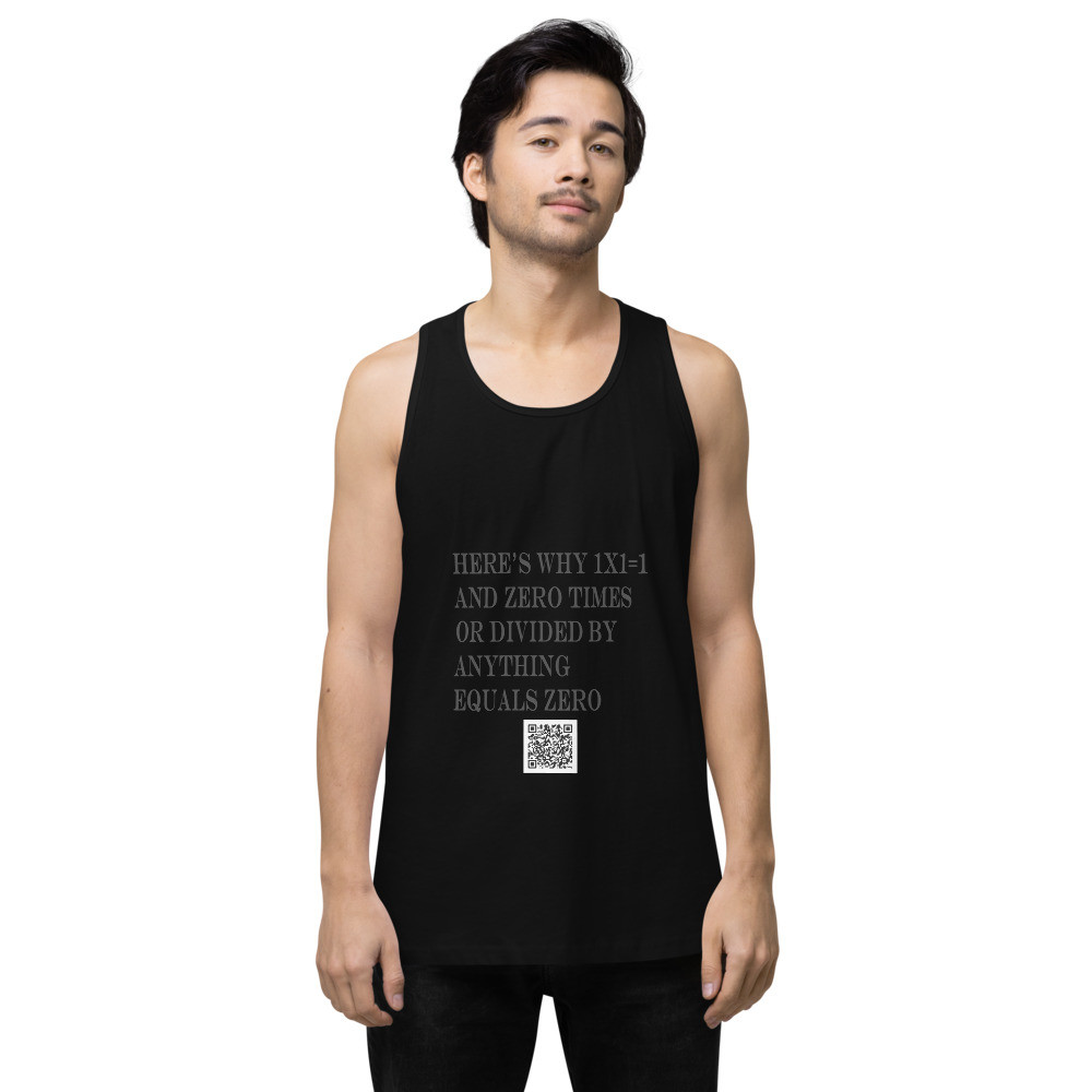 why 1x1=1 clear Men’s premium tank top