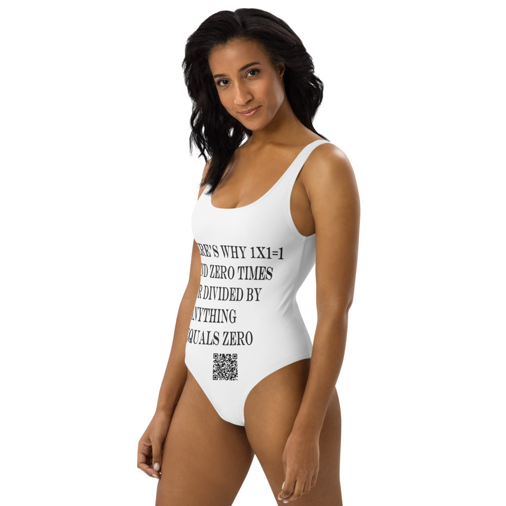why 1x1=1 clear One-Piece Swimsuit