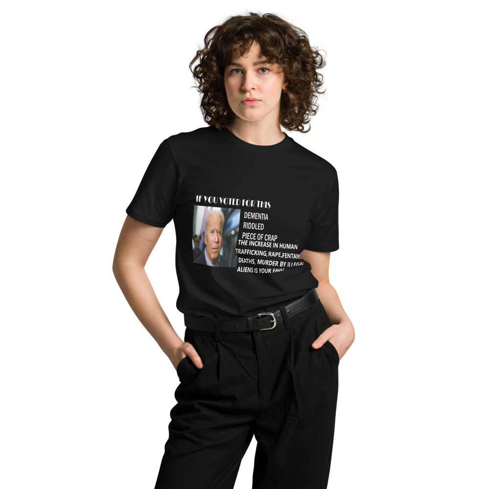 Blame Biden 4 illegals white print Unisex premium t-shirt