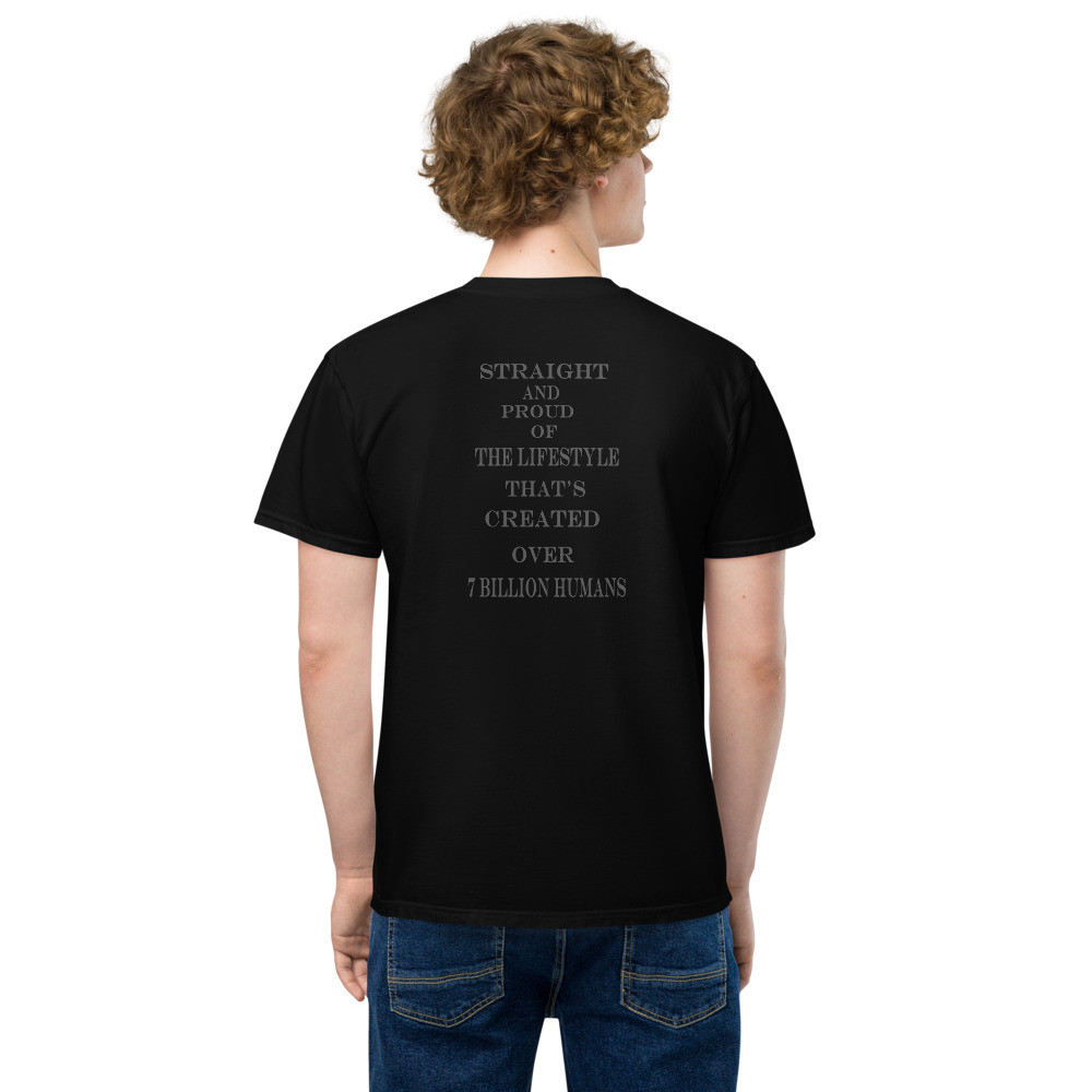 Straight pride for creating 99.99% of  humans Unisex garment-dyed pocket t-shirt