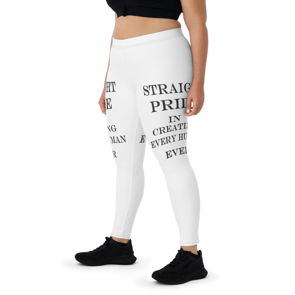 Straight pride for creating 99.99% of  humans Leggings