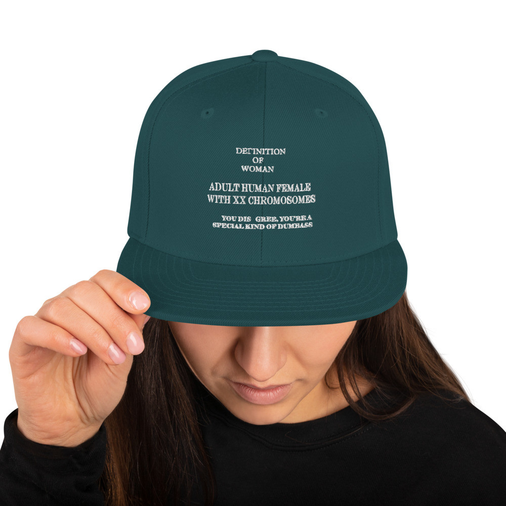 Definition of woman Snapback Hat