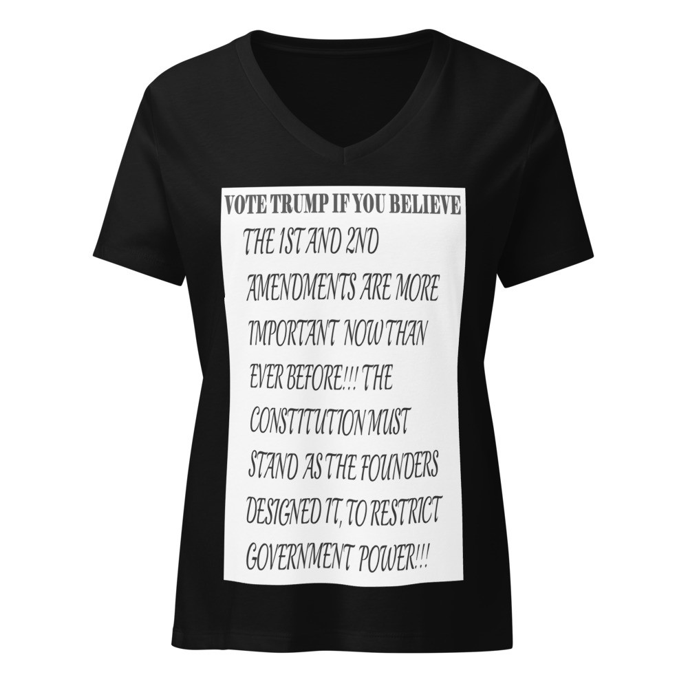 Vote Trump1 Women’s relaxed v-neck t-shirt
