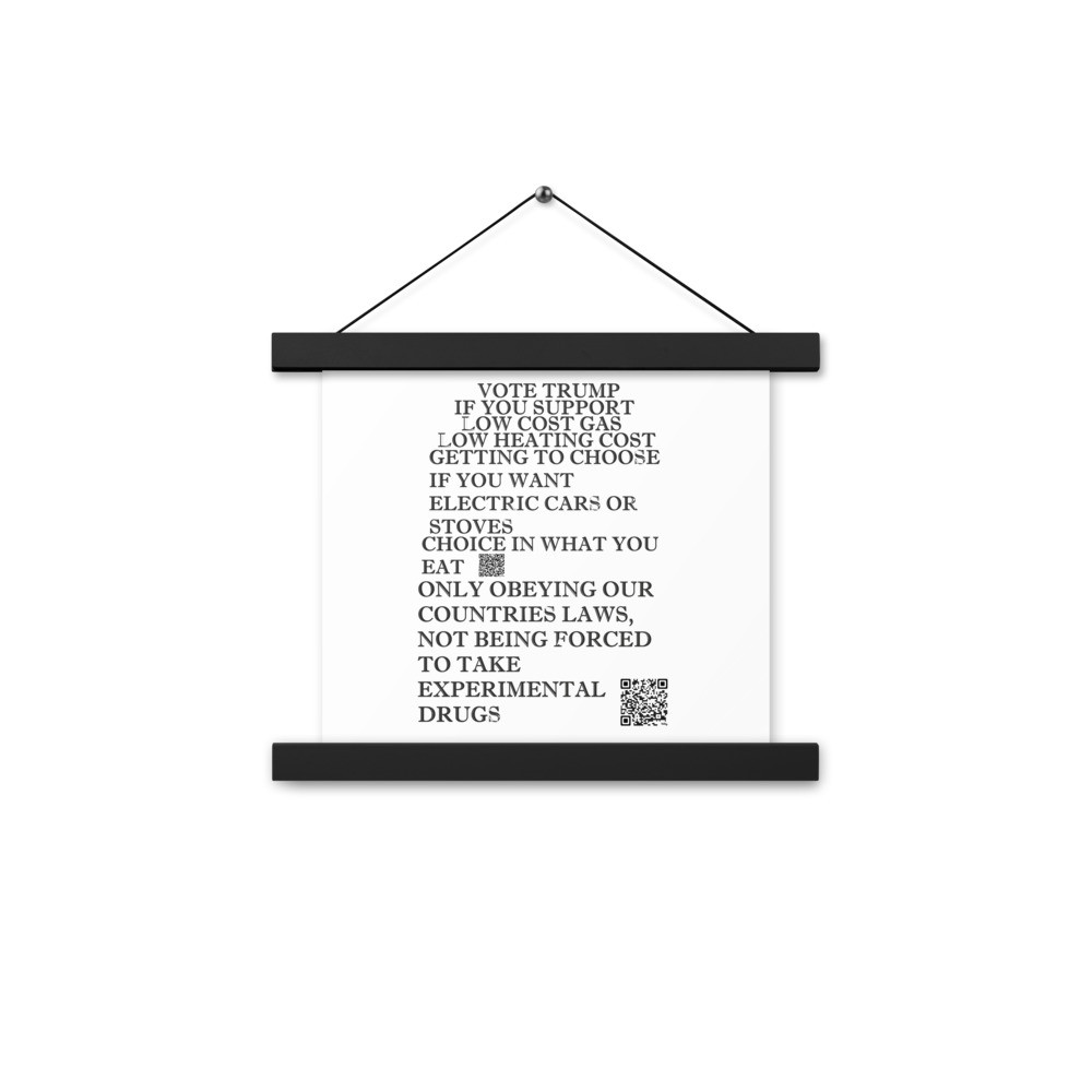 Vote Trump 2 Poster with hangers