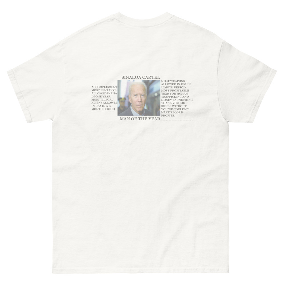 kamala harris trafficker of the yr( clear) & Biden Unisex classic tee