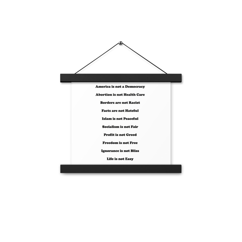 Life anit easy Poster with hangers
