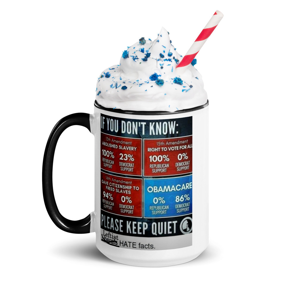Leftist Hate Facts Mug with Color Inside
