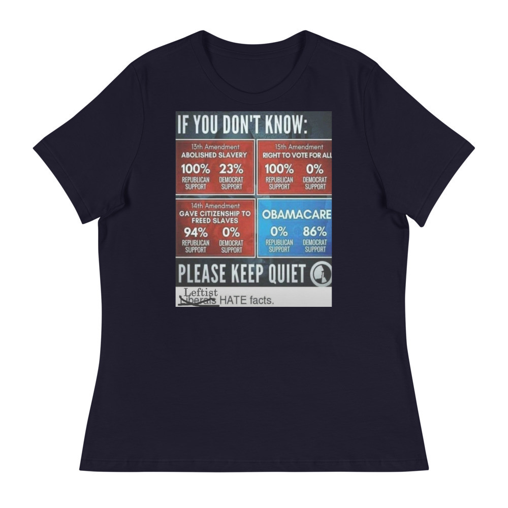 Leftist Hate Facts Women's Relaxed T-Shirt