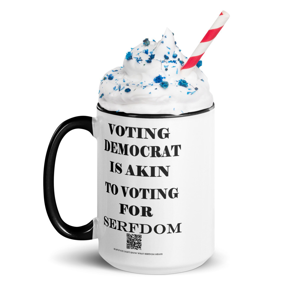 Serfdom clear Mug with Color Inside