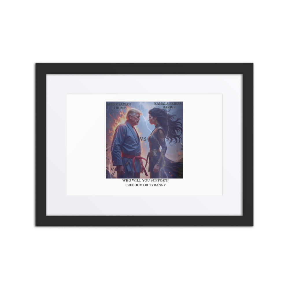 Super Sayian Trump Framed poster