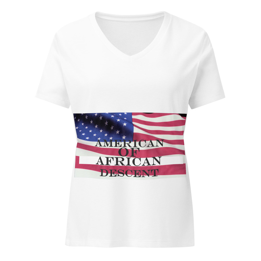 American of African Descent Women’s relaxed v-neck t-shirt
