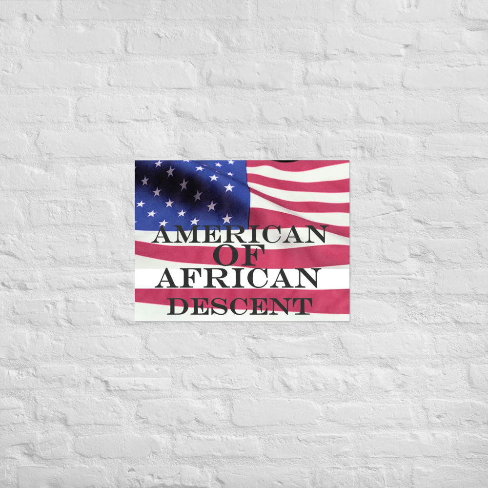 American of African Descent Poster