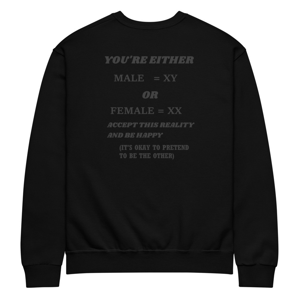 Crew neck sweatshirt Change chromosomes 