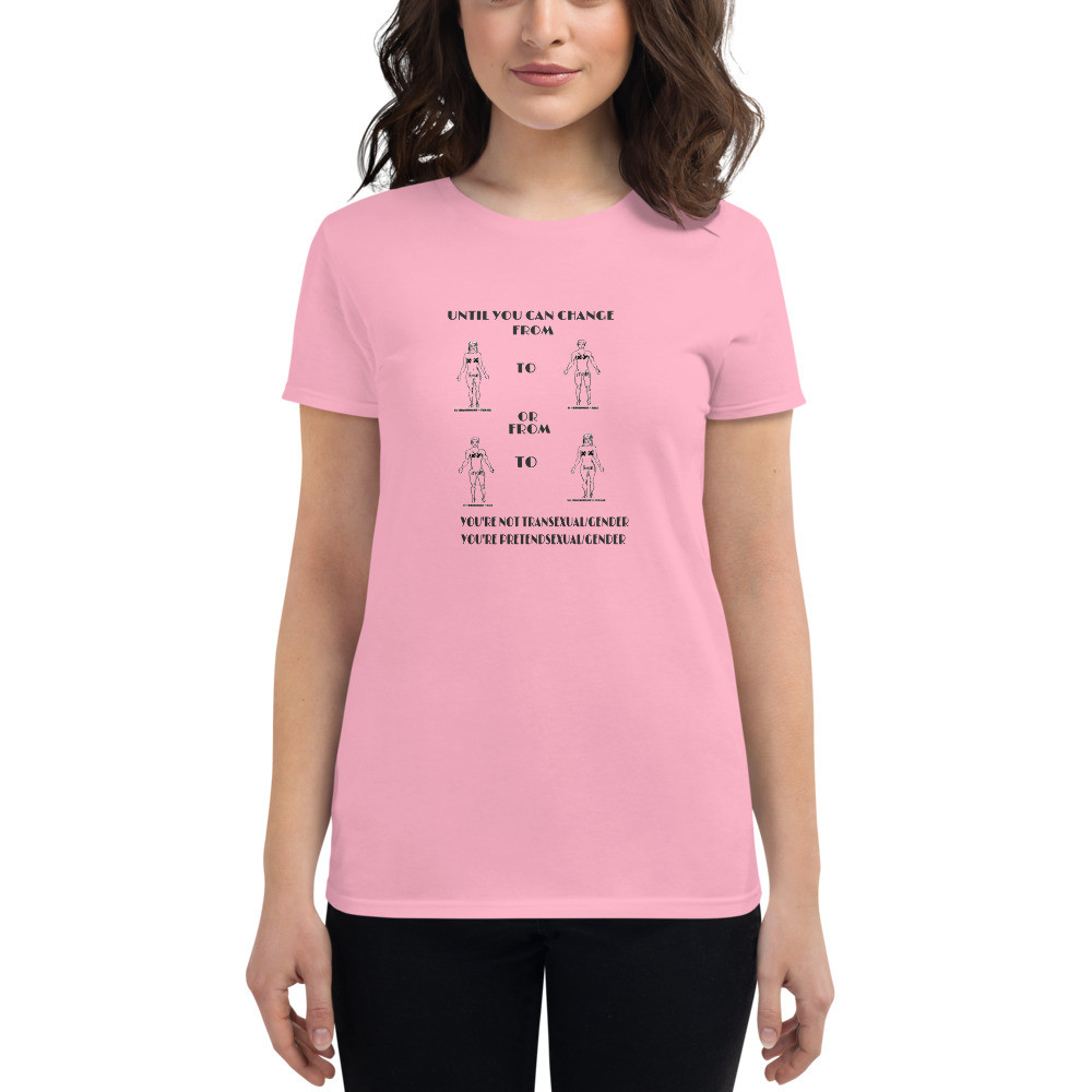 Women's short sleeve t-shirt  change chromosomes 