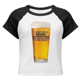 Dumb voter Women’s micro rib raglan baby tee