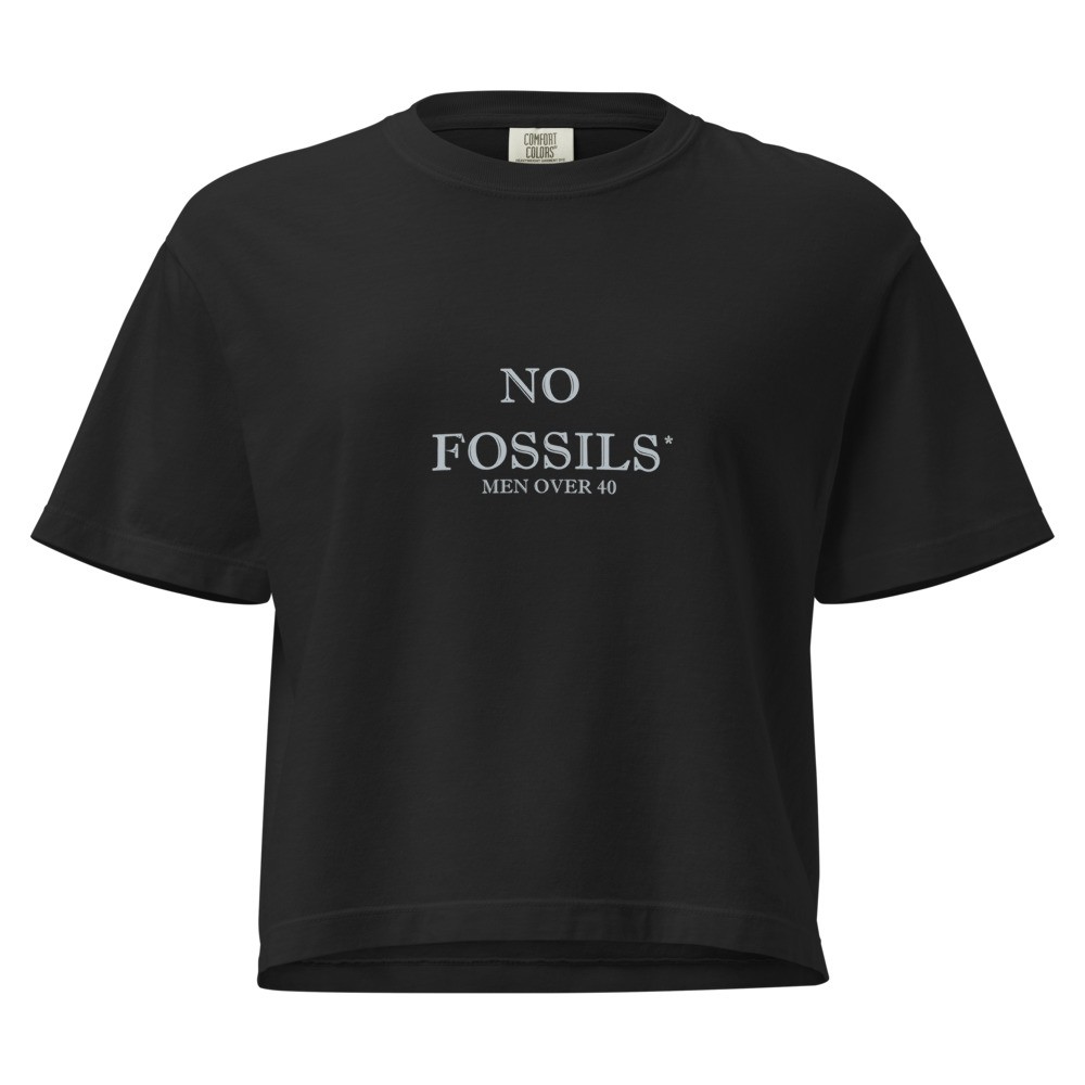 No Fossils Women’s heavyweight boxy tee