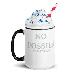 No Fossils Mug with Color Inside