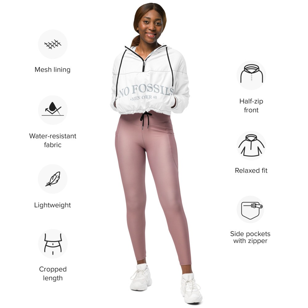 No Fossils Women’s cropped windbreaker