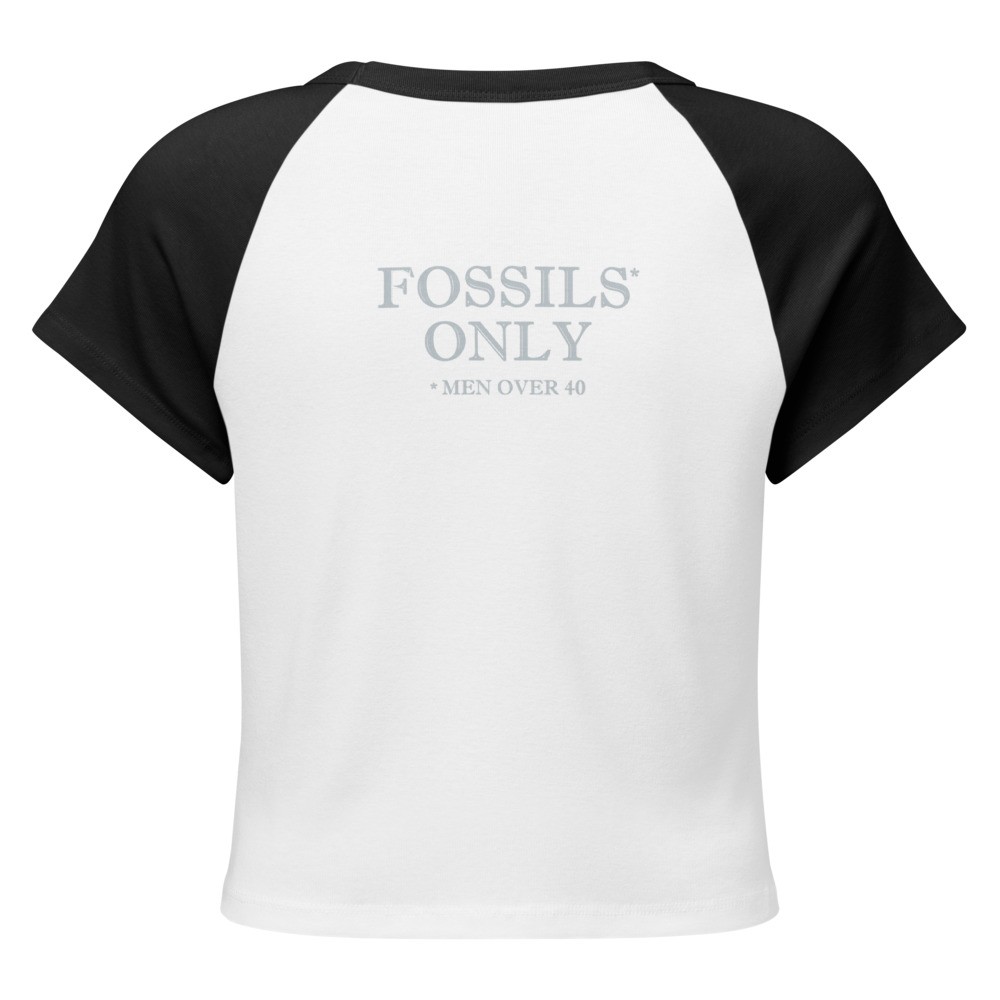 Fossils Only Women’s micro rib raglan baby tee