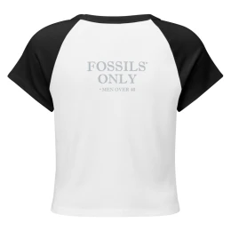 Fossils Only Women’s micro rib raglan baby tee