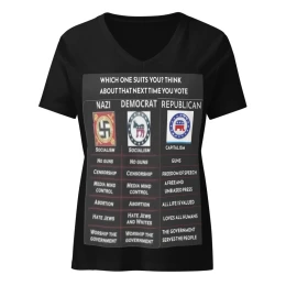 Which policies suit you? Women’s relaxed v-neck t-shirt