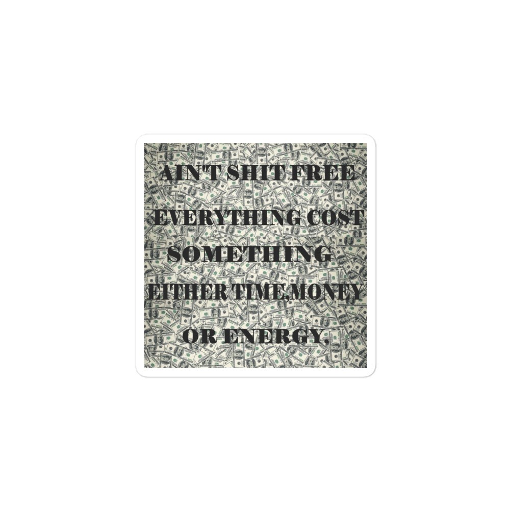 Bubble-free stickers ain't shit free