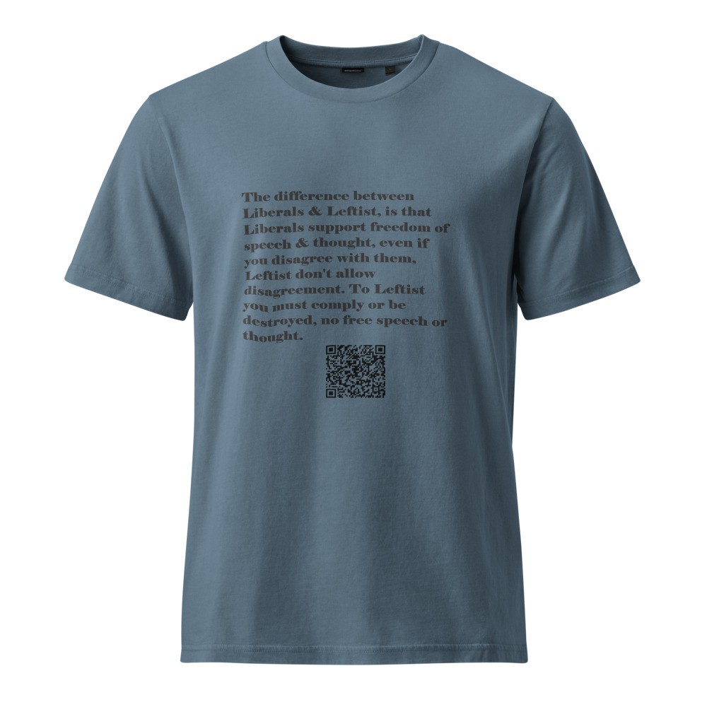 Unisex Garment Dyed Creator 2.0 Vintage T-Shirt | Stanley/Stella SATU041 Leftist V Liberals 