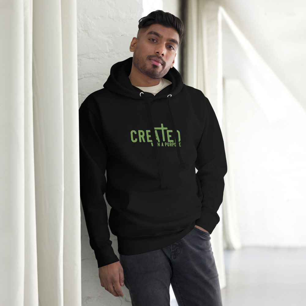 Green on Black - Unisex Hoodie