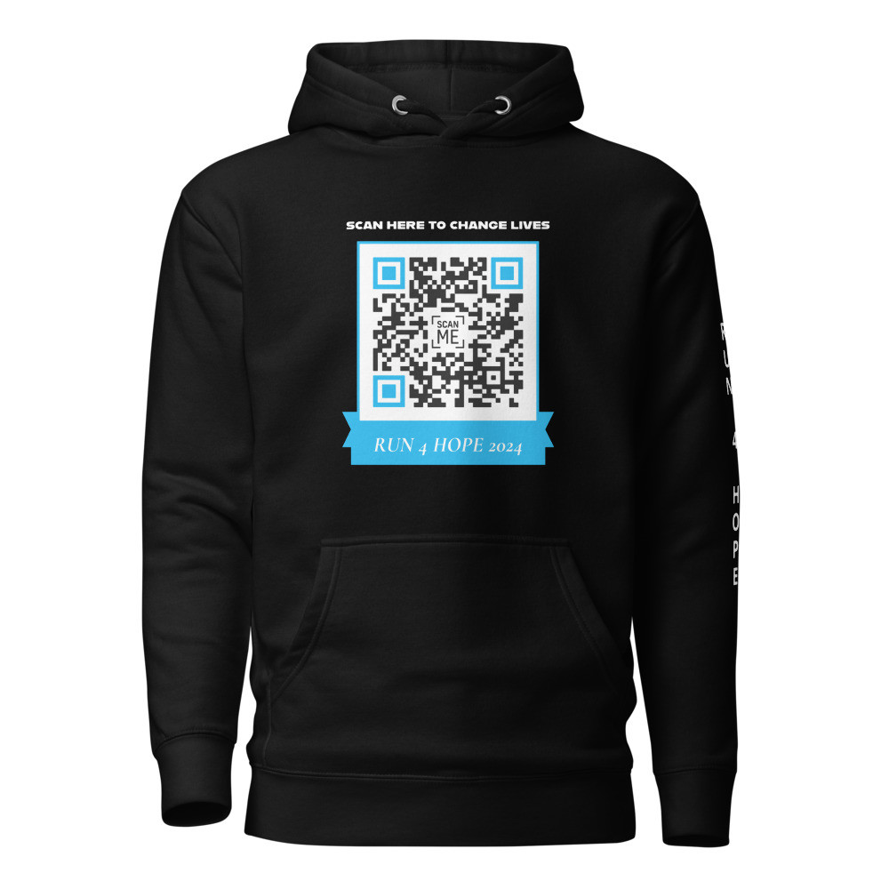Custom Run 4 Hope Hoodie with QR Code
