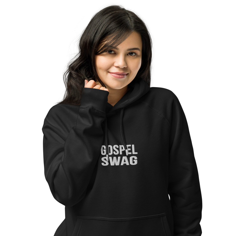 Gospel Swag Embroidered Hoodie BLACK AND WHITE For Men and Women