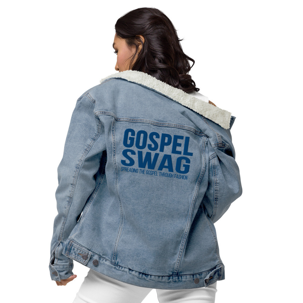 Gospel Swag Denim Sherpa Jacket
