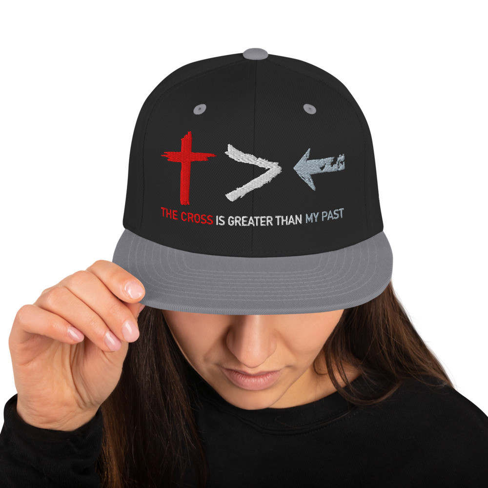 The Cross is greater than my past 3D embroidery snapback