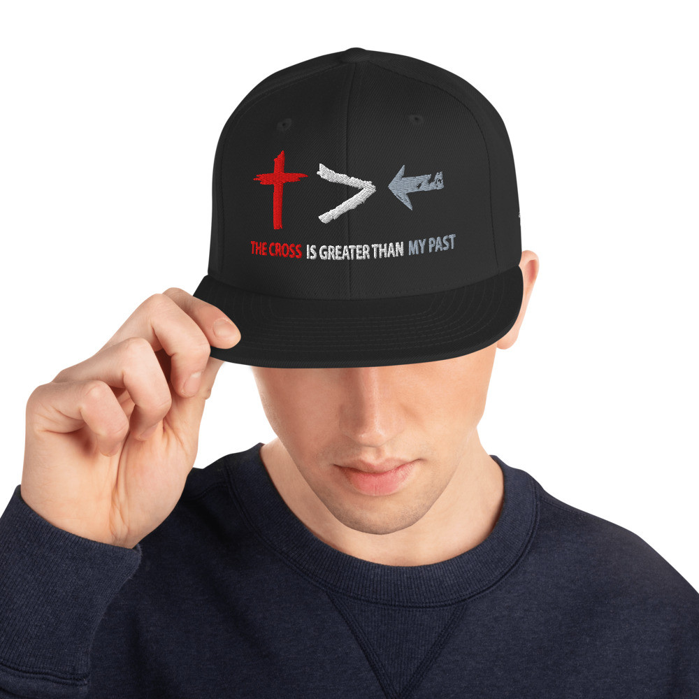 The Cross is greater than my past 3D embroidery snapback