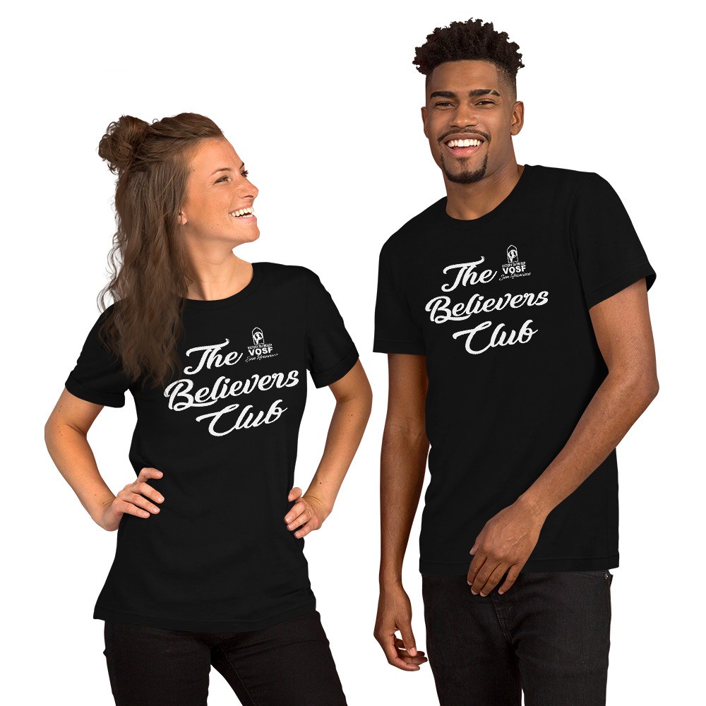 The Believers Club T-Shirt White Text