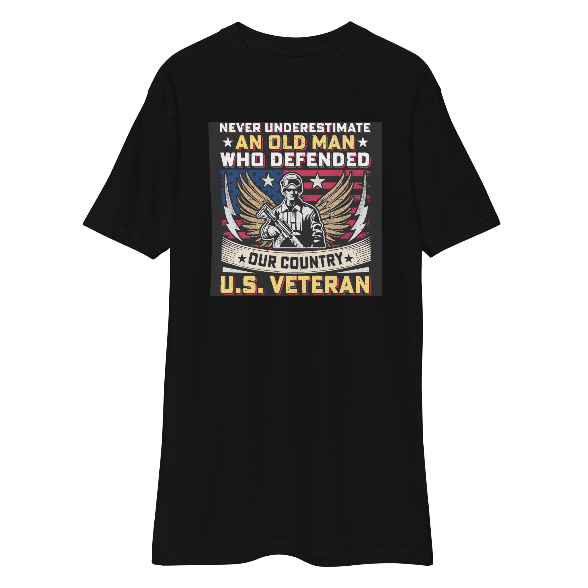 Veteran Dad - Men’s Premium Heavyweight Tee