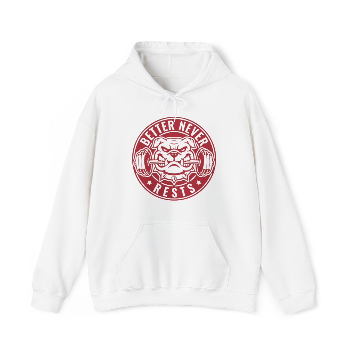 Better Never Rests Hoodie | Red Print | Unisex Hooded Sweatshirt